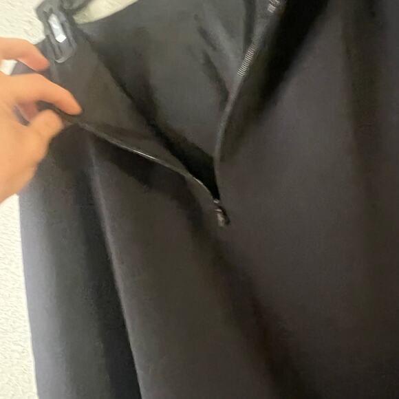 Womens Black Pencil Skirt Medium Classic Business Office Corporate Foundation - Picture 4 of 6